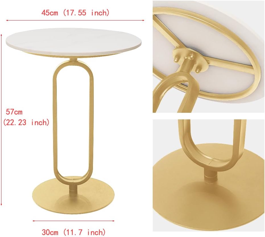 Cre Cra Beistelltisch rund,Marmor Couchtisch Beistelltisch Sofatisch,kleine Kaffeetisch,beistelltisc