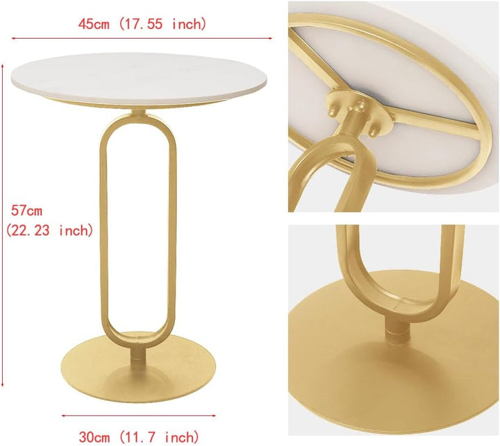 Cre Cra Beistelltisch rund,Marmor Couchtisch Beistelltisch Sofatisch,kleine Kaffeetisch,beistelltisc