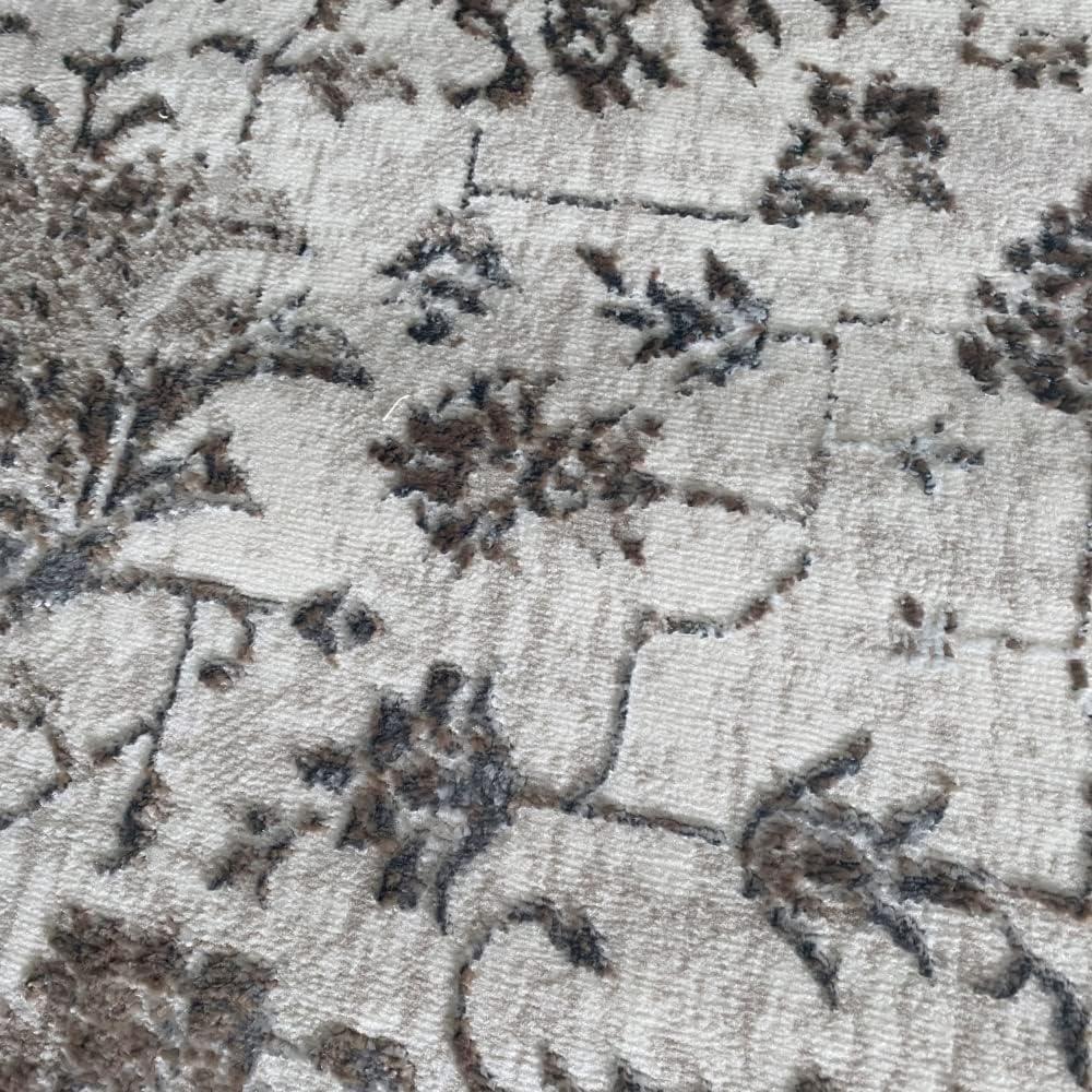 Teppich-Traum Orientteppich mit Pflanzen Verzierungen & Ornamenten in Creme Grösse 200 x 290 cm 200