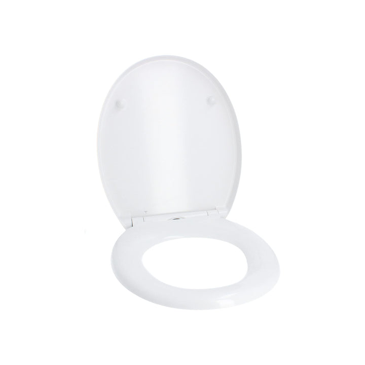 Hydroland Absenkbarer Toilettendeckel D1 Prestige Antibakteriell Oval Weiss | WC Sitz mit Absenkauto