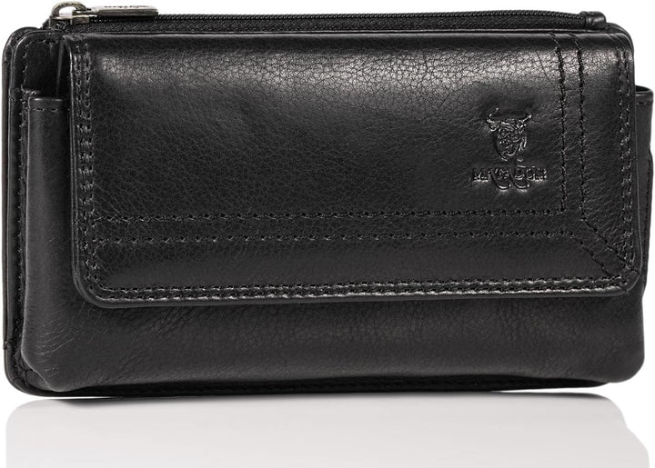 MATADOR Echt Leder Universal Handy-Tasche Holster Gürteltasche Magnetverschluss Quer für Handys bis