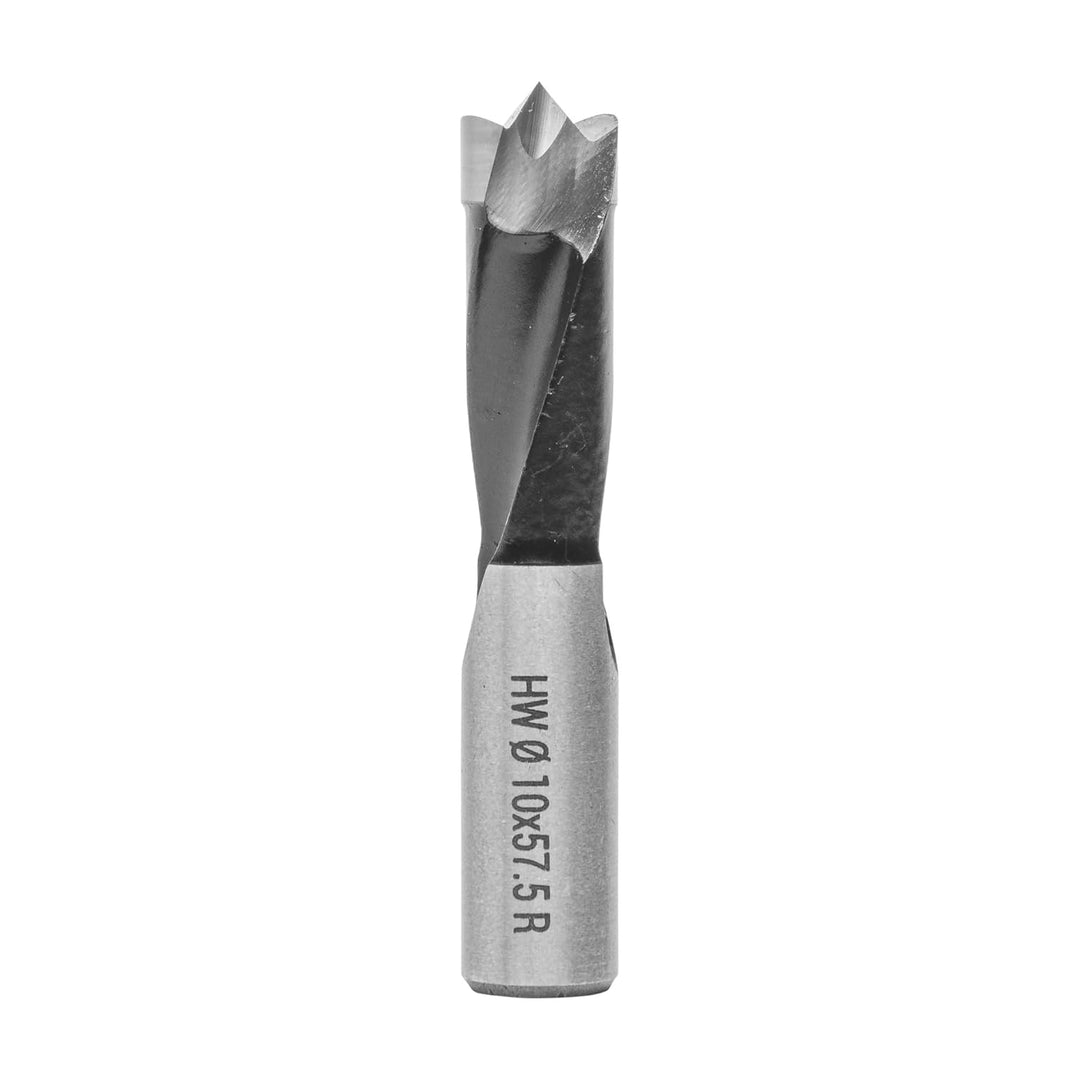 ENT 22766 Dübelbohrer HW, Schaft (S) 10 mm, Durchmesser (D) 10 mm, NL 27 mm, SL 27 mm, L 57,5 mm, Re