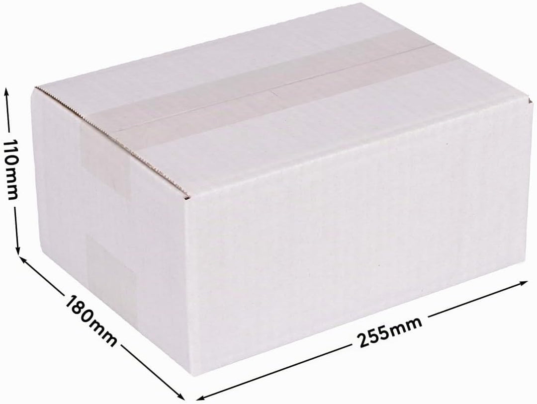 verpacking Faltkartons 250 x 175 x 100 mm KK 24 Weiss [Grösse und Stückzahl wählbar] 1-wellig kleine