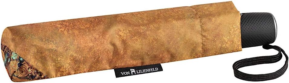 VON LILIENFELD Taschenschirm Regenschirm Gustav Klimt: Adele Windfest Auf-Zu-Automatik Stabil Leicht