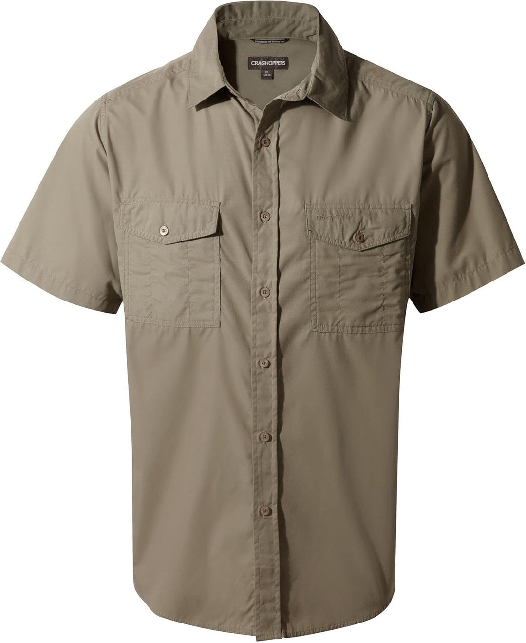 Craghoppers Herren Kiwi Kurzarm-Shirt Wanderhemd (1er Pack) 3XL Pebble, 3XL Pebble