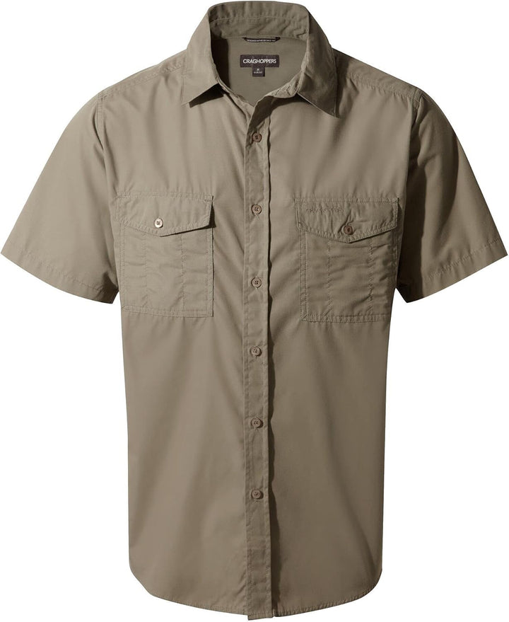Craghoppers Herren Kiwi Kurzarm-Shirt Wanderhemd (1er Pack) 3XL Pebble, 3XL Pebble