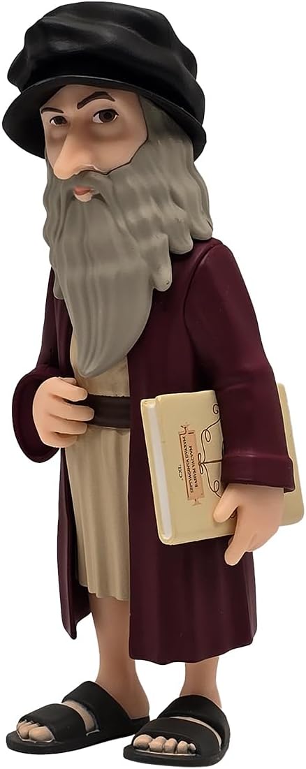 MINIX Leonardo da Vincci Figur, Sammlerstück, 12 cm, Geschenkidee für Kinder und Erwachsene, Fans de