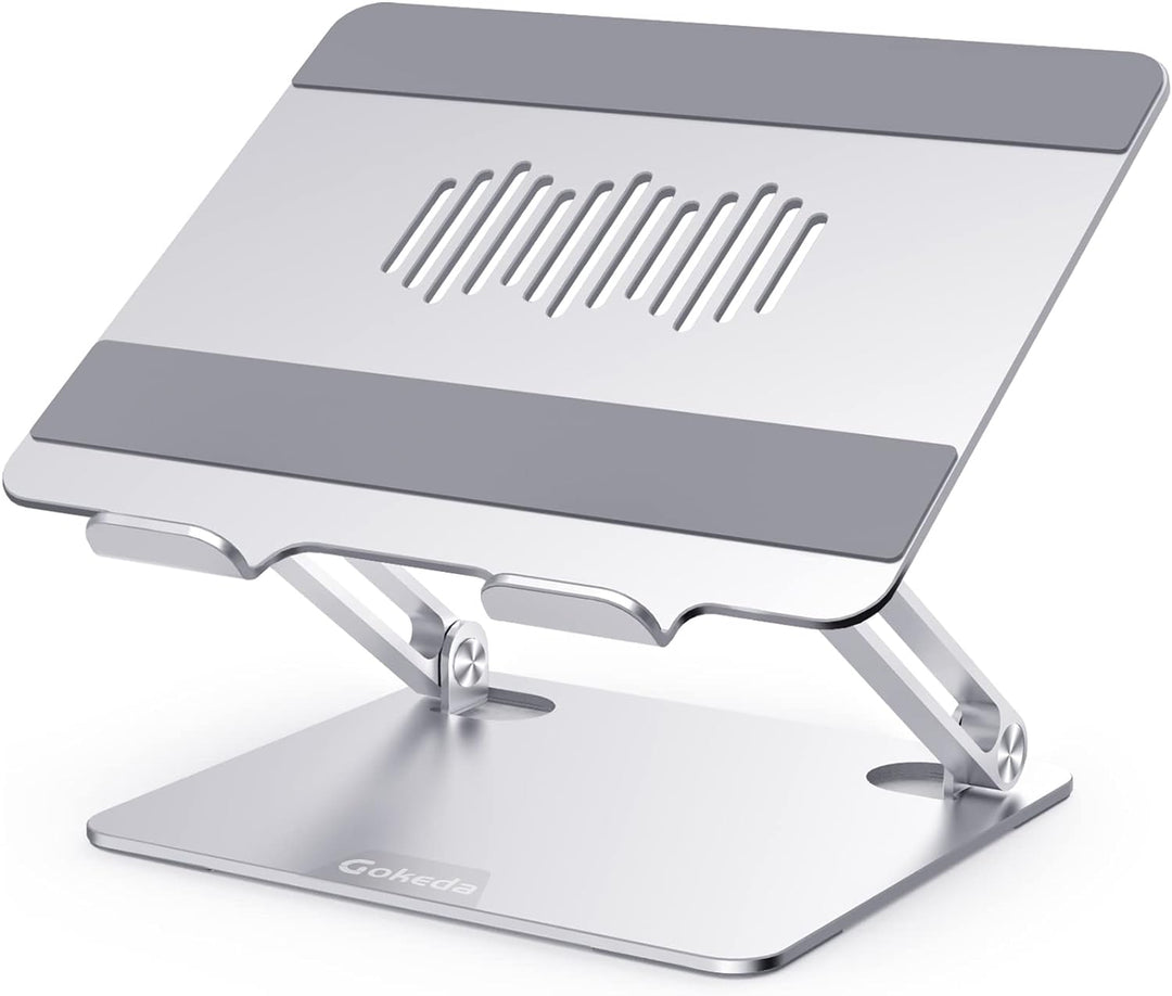 Gokeda Laptop Ständer, ergonomischer Laptopständer aus Aluminiumlegierung für den Schreibtisch, Note