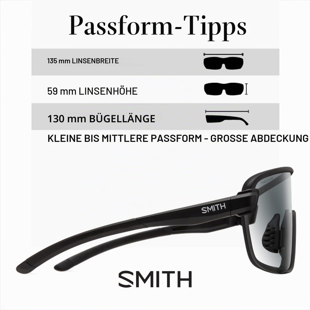 Smith Bobcat Sunglasses – Shield Lens Performance Sports Sunglasses for Skiing, Biking, MTB & More –
