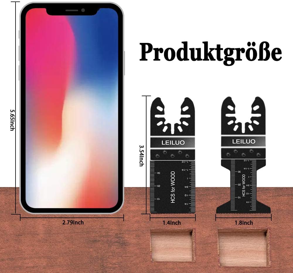 Multitool Sägeblätter LEILUO 50tlg Holz Kunststoff Multifunktionswerkzeug Zubehör Set Verpackt in ei