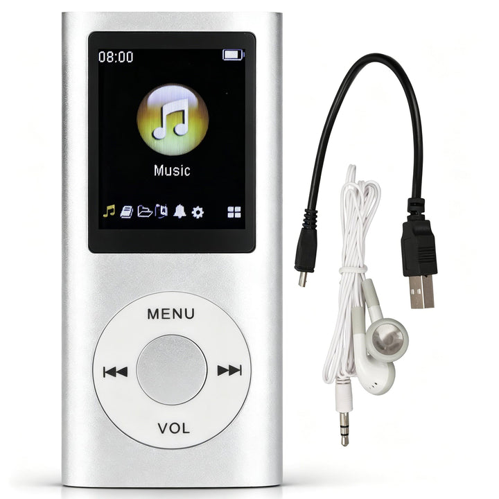 MP4-Player, MP3-Musikplayer mit 1,8-Zoll-LCD-Bildschirm, Tragbarer Digitaler Verlustfreier Musik-MP3
