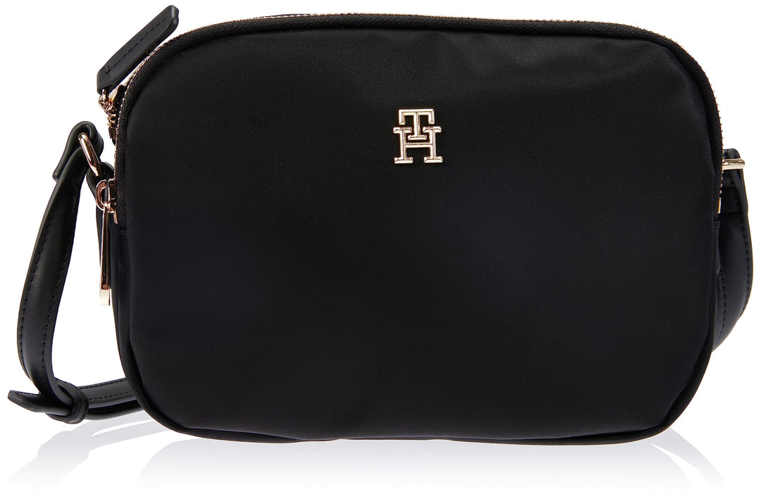 Tommy Hilfiger Damen Poppy Th Crossover Frequenzweichen Schwarz, Schwarz