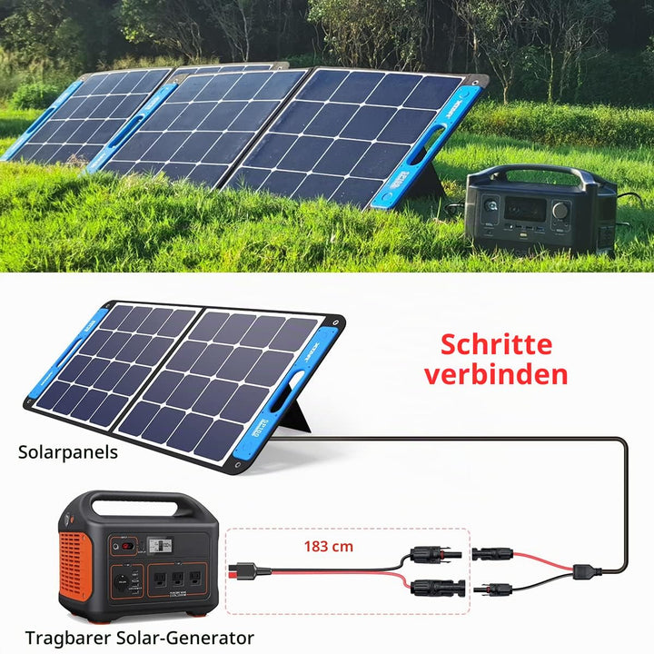 ELFCULB Solar auf Anderson Kabel 10AWG Solarladekabel 45A Anderson Stecker für Powerstation Solarpan