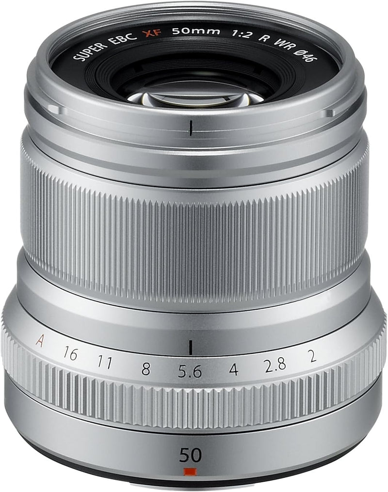 Fujifilm FUJINON XF50mm F2 R WR Objektiv silber silber Single, silber Single