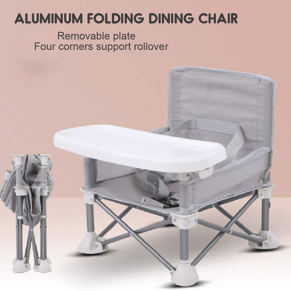 Sitzerhöhung mit Tablett für Baby, tragbarer Klappstuhl Esszimmerstuhl Aktivitätsstuhl, zum Essen, C