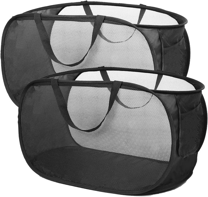 Pop Up Wäschekorb Faltbarer Wäschekorb 2 Stk(36 * 36 * 58 Cm) Wäschetonne Wäschekorb klappbar mit Gr