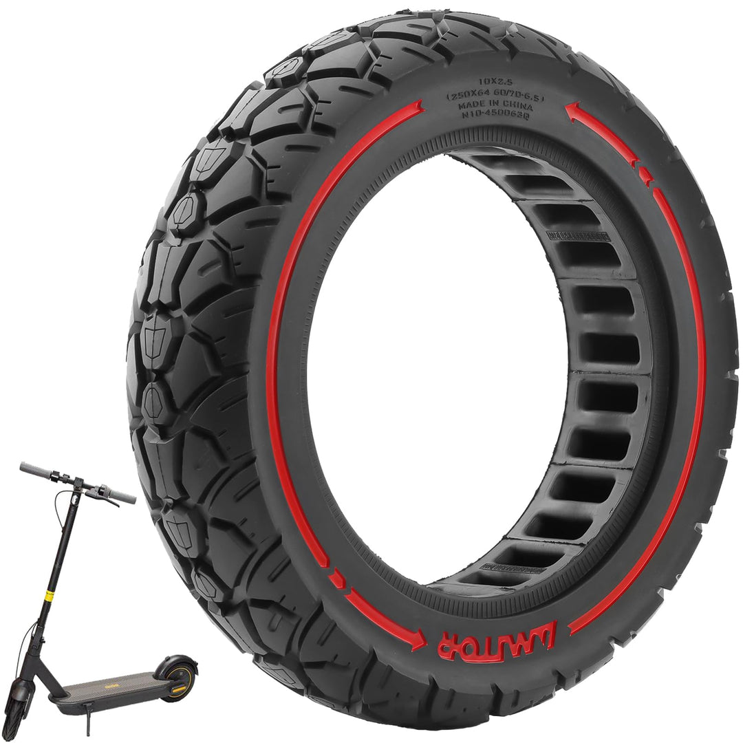 10X2,5(250x64 60/70-6,5) Vollgummireifen 10 Zoll Solide Reifen für Ninebot Max G30/Max G30D/Max G30D
