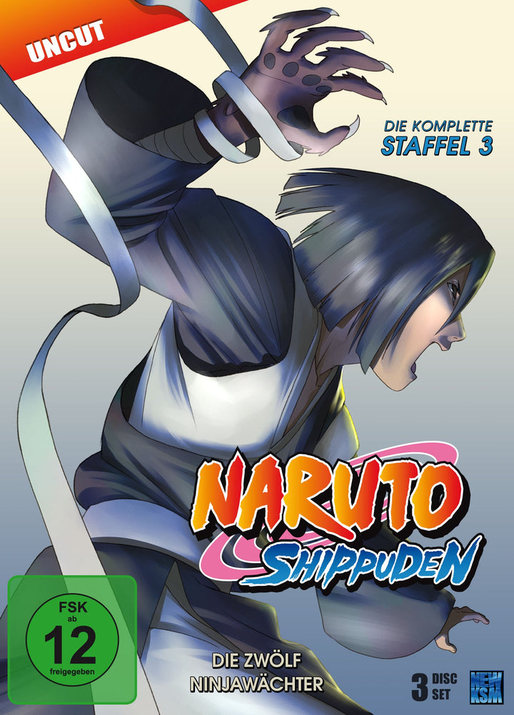 Naruto Shippuden, Staffel 3: Die Zwölf Ninjawächter (Episoden 274-291, uncut) [3 DVDs], DVD