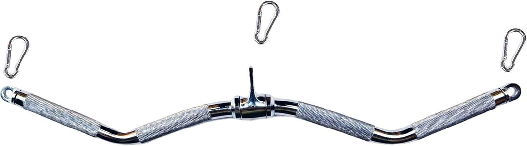 Kraftverstärkende Latzugstange mit breitem Griff, Curl-Pulldown-Aufsatz – Fitnessgerät mit Gummigrif