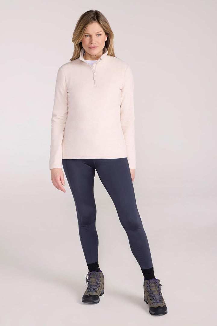 Mountain Warehouse Snowdon Melange Fleece-Pullover Damen - dünner Warmer Winter-Pullover aus Fleece