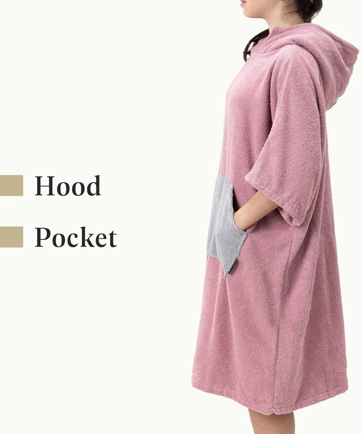 HOMELEVEL Surf und Badeponcho für Kinder - Poncho Handtuch - Badeponcho - Bademantel für Kinder - 10