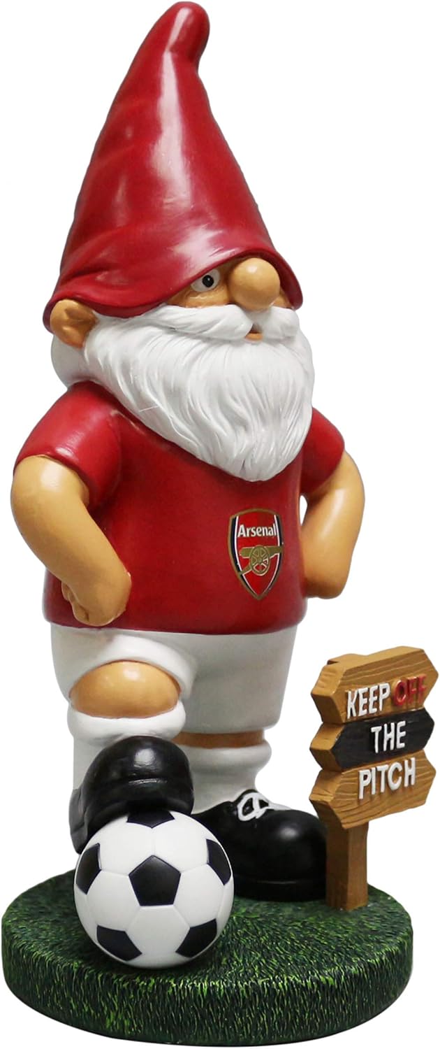 FOCO EPL Arsenal Football Premier League Championship Keep Off The Pitch Gartenzwerg Ornament für dr