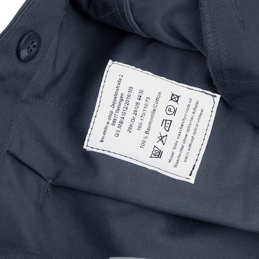 BW-ONLINE-SHOP Bundeswehr Moleskinhose BW Feldhose Original 22 Navy, 22 Navy