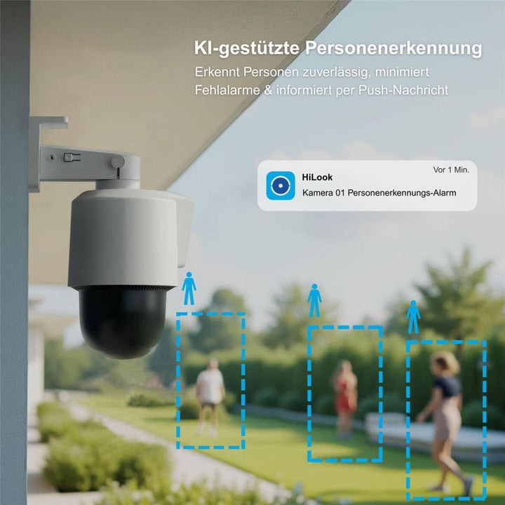 HiLook by HIKVISION Überwachungskamera aussen 4MP Smart Hybrid Light, LAN/PoE kabelgebunden, Outdoor