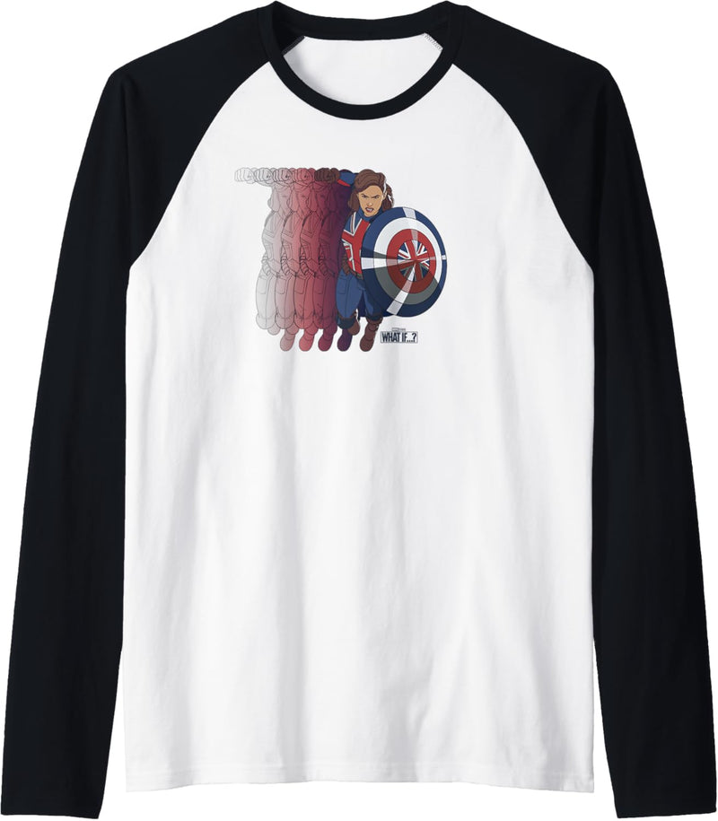 Marvel What If Captain Carter Overlay Poster Raglan