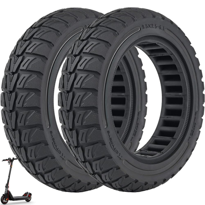VOLOHAS 9,5x2,5-6,1 Vollgummireifen 9,5 Zoll Solide Reifen für NIU KQi3 Sport/Pro/Max Elektroroller