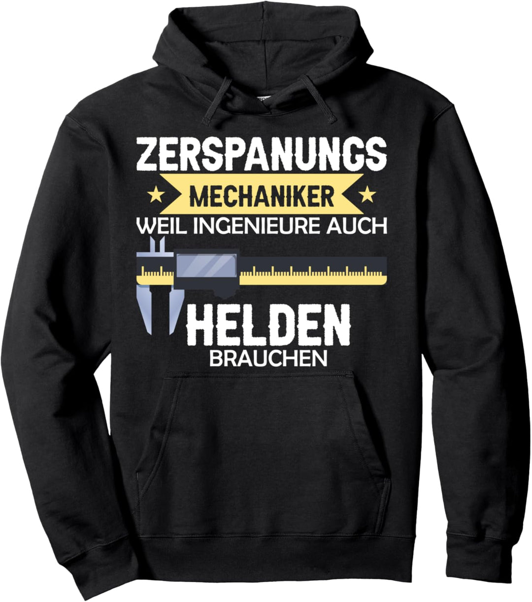 Zerspanungsmechaniker fräser dreher cnc zerspaner Herren Pullover Hoodie