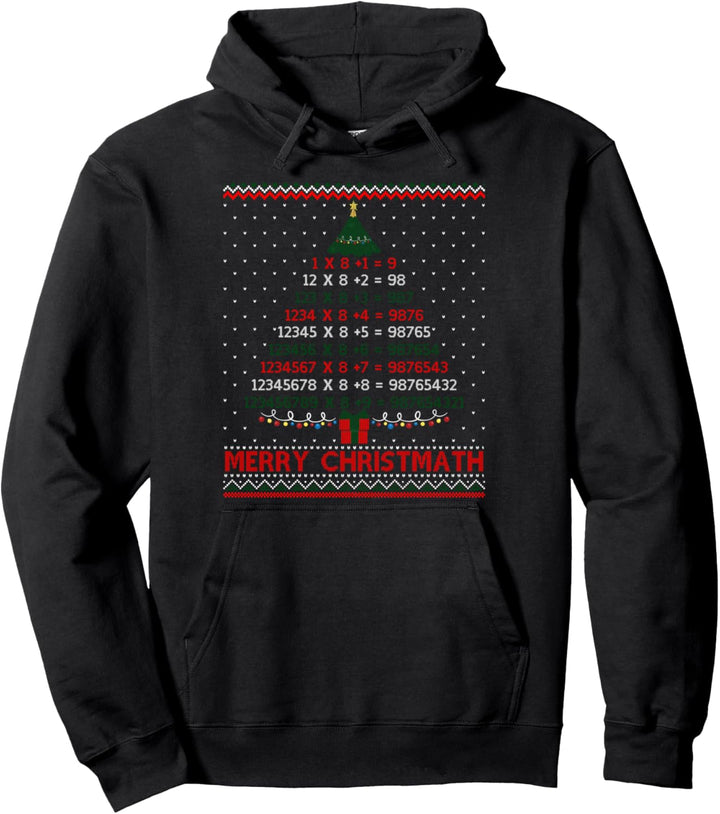Merry Christmath Funny Math Geek Weihnachtsbaum Ugly Sweater Pullover Hoodie