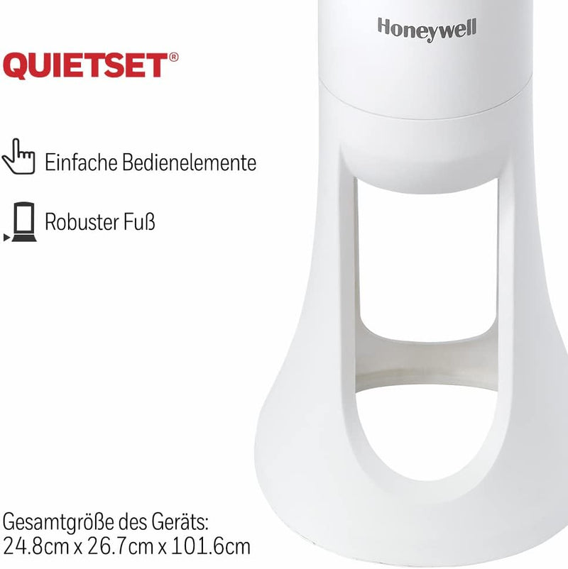 Honeywell QuietSet Oszillierender Turmventilator für den ganzen Raum (5 Geschwindigkeitseinstellunge