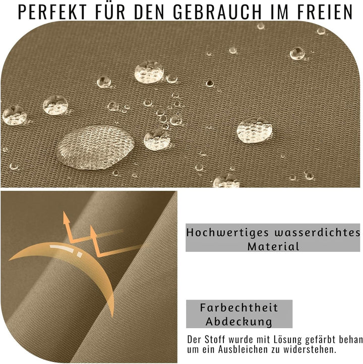 Stuhlkissen 45x45 2er Set für den Aussenbereich, wasserdichte Schaumstoff Sitzkissen Outdoor, Garten
