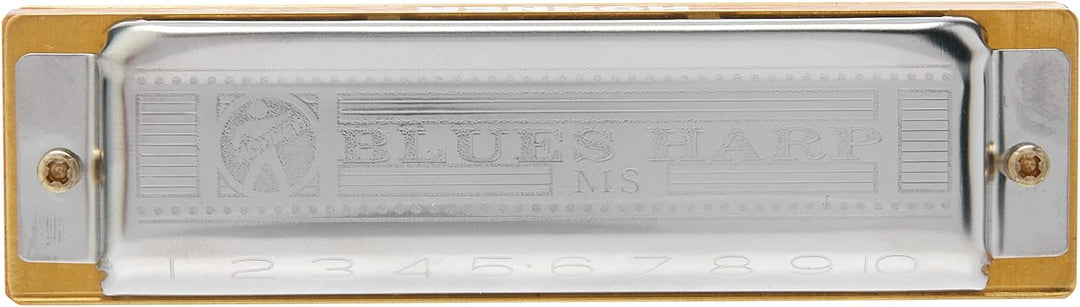 Hohner Blues Harp Mundharmonika in F-Dur Single, Single