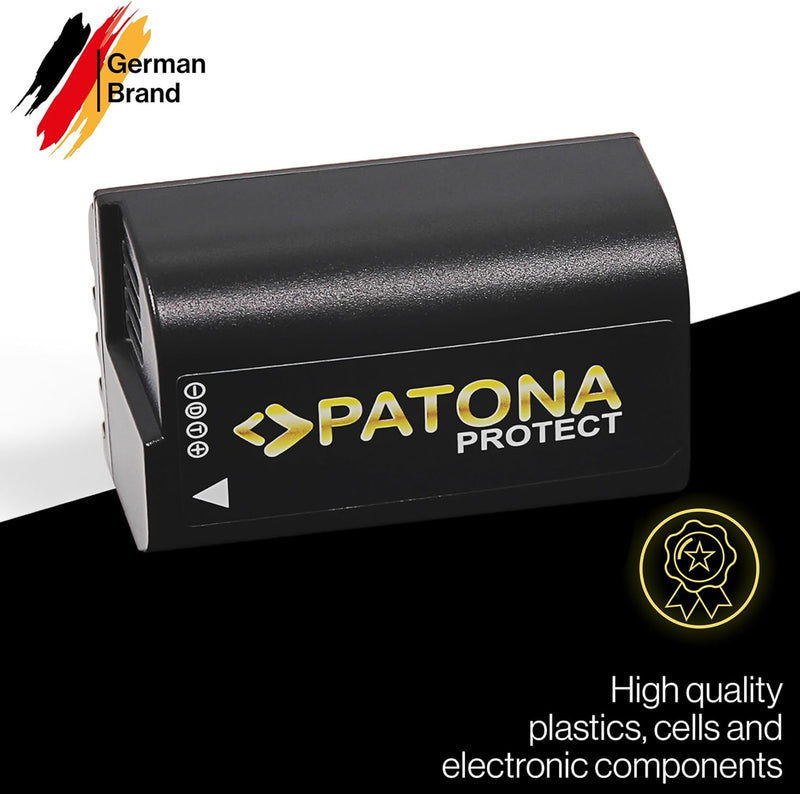PATONA 2X Protect V1 Akku DMW BLK22 BLK22E (2400mAh) - kompatibel mit Panasonic DC G9 S5 S5K GH5 GH5