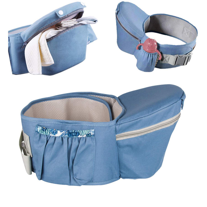 ThreeH Hüftsitzträger Baby Komfortable Taillentrage mit grosser Kapazität BC27 (Blue), Blue