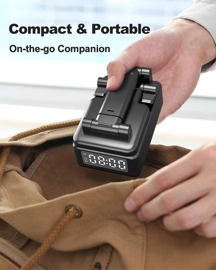 Geschenke für Männer, 6-in-1 Bluetooth-Lautsprecher, Faltbarer Handyhalterung, Wireless Charger Hand