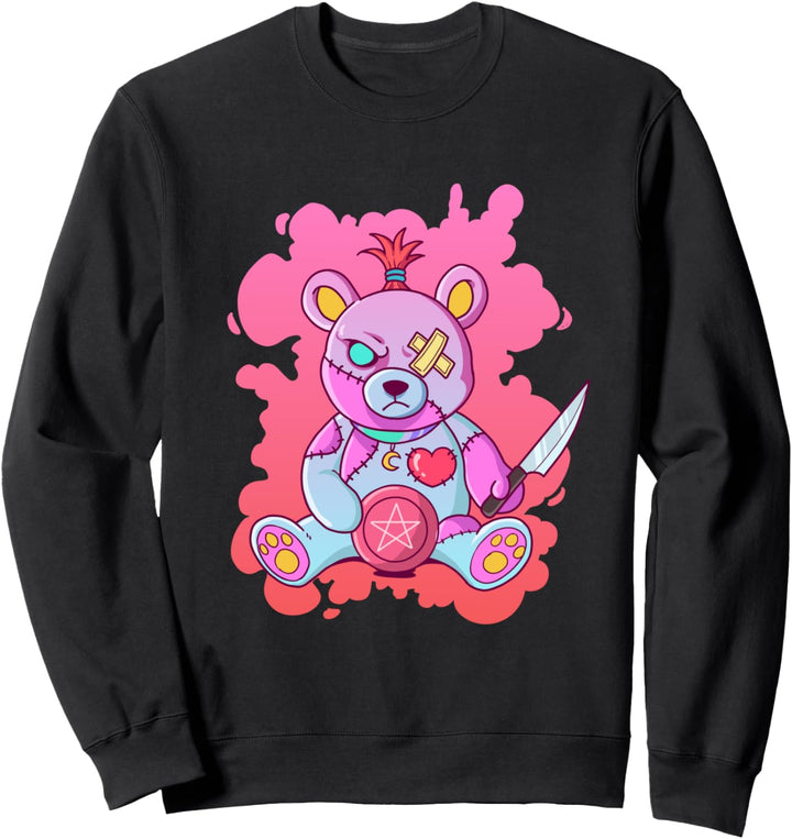 Pastell Goth Teddy Vaporwave Grunge Sweatshirt