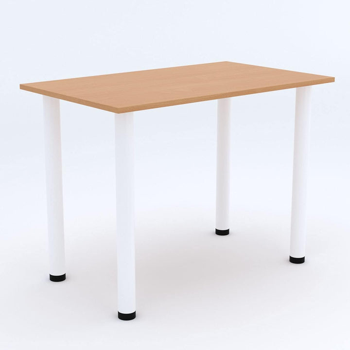 AKKE 60x40 | Esszimmertisch - Esstisch - Tisch mit weissen Beinen - Küchentisch - Bürotisch | BAYERI