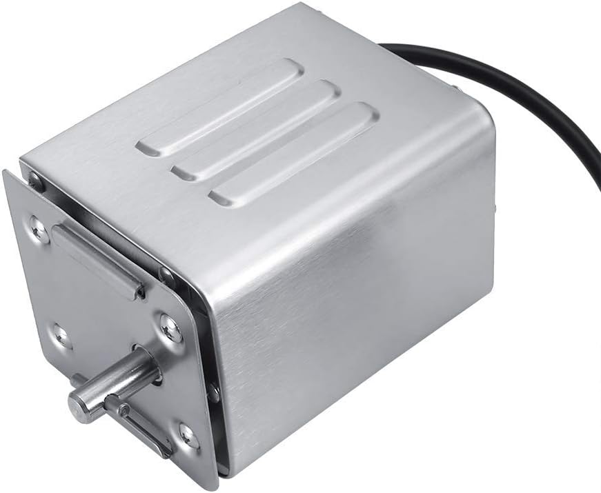 Zerodis Grillspiess Set, 50-70KGF Outdoor Rotisserie Kit Edelstahl BBQ Rotisserie Motor Elektro Roas