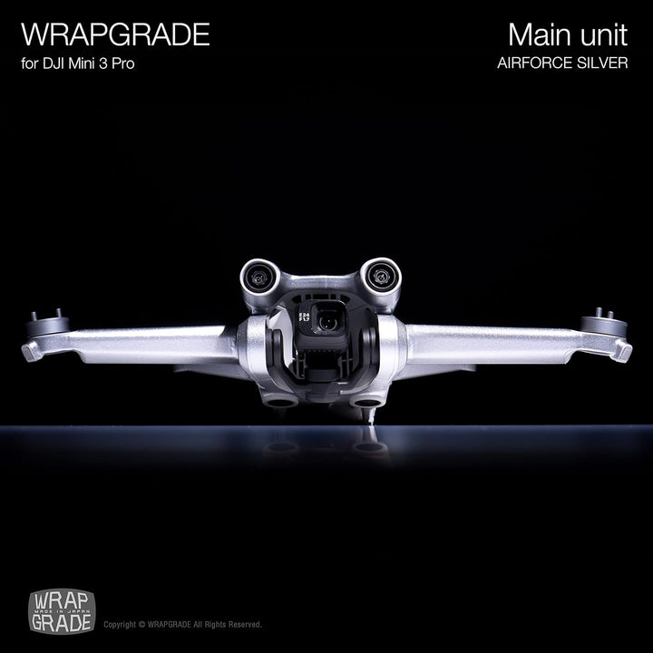 WRAPGRADE Skin Kompatibel mit DJI Mini 3 Pro (Airforce Silver), AIRFORCE SILVER