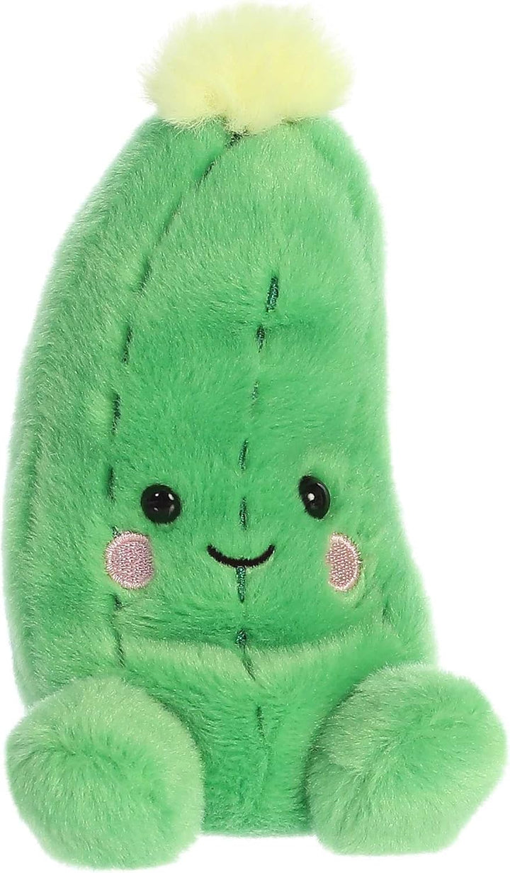 Aurora Adorable Palm Pals Dillian Cucumber Stuffed Animal - Pocket-Sized Fun - On-The-Go Play - Gree