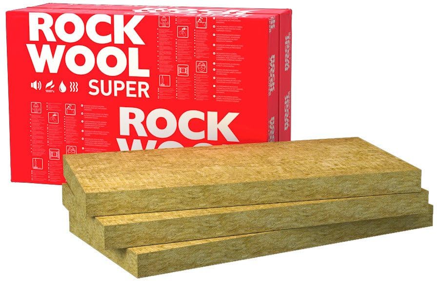 Rockwool SUPERROCK Steinwolle Platten Trennwand Dämmung Isolierung λ-0.035 - 150mm - 2,825m² Braun 1