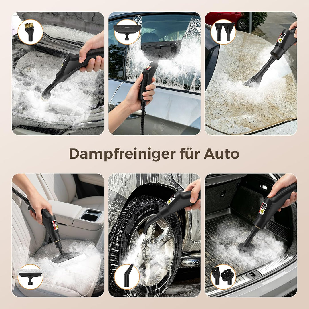 Dampfreiniger Handgerät, Hochdruck Dampfreiniger, Steam Cleaner Chemikalienfreier Hochdruck-Dampf –