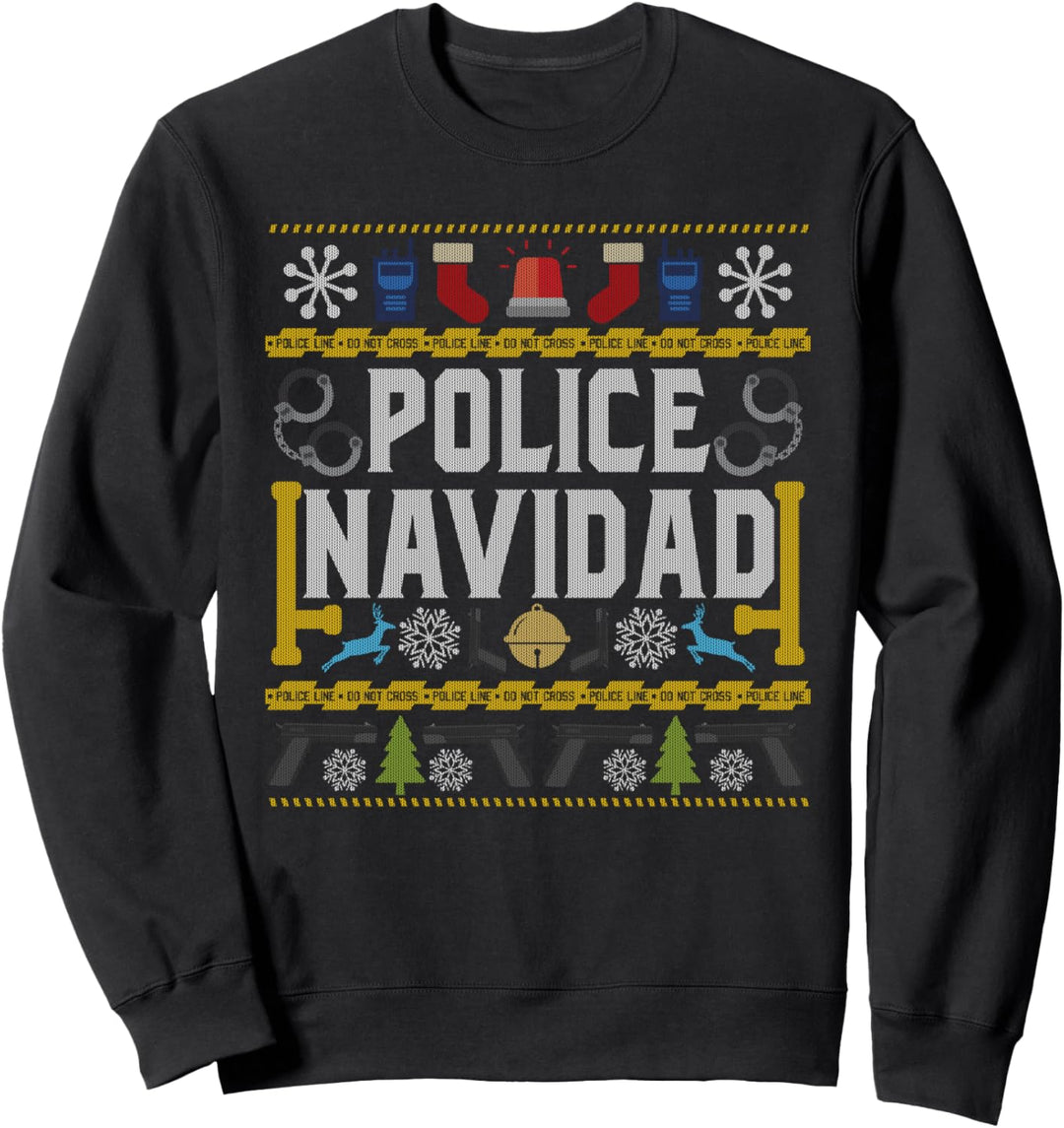 Ugly Sweater Police Navidad Weihnachts-T-Shirt Sweatshirt