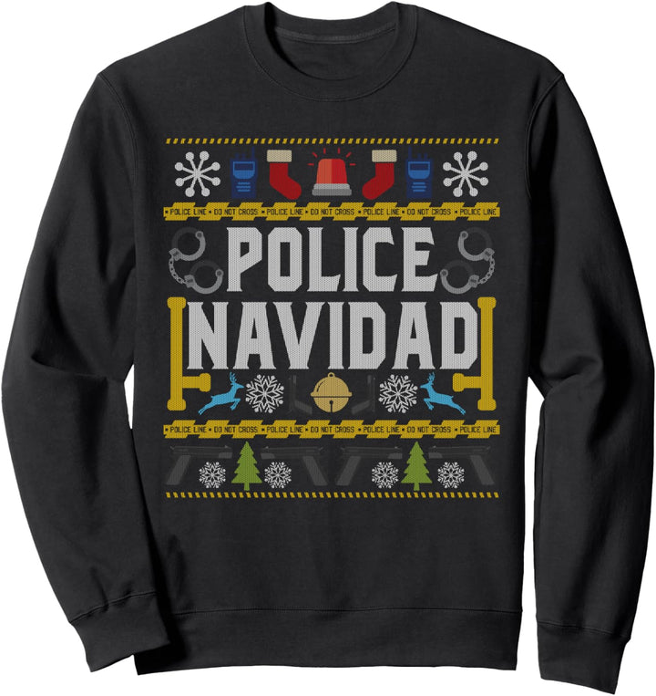 Ugly Sweater Police Navidad Weihnachts-T-Shirt Sweatshirt