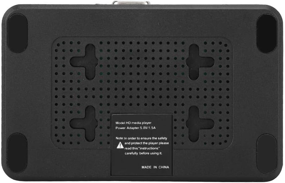 ASHATA HDMI Mediaplayer, Mini 1080P 4K Full-HD Ultra HDMI Digitaler Multimediaplayer mit Adapter und