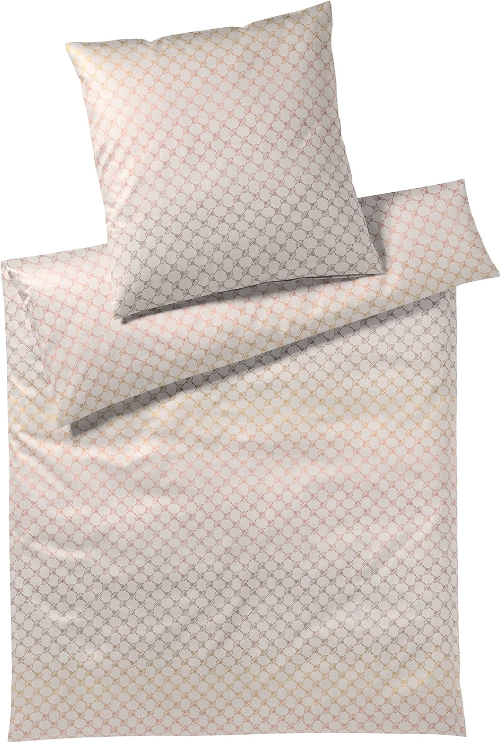 Joop! Mako-Satin-Bettwäsche-Garnitur Cornflower Gleam Farbe Blush Grösse 135x200+40x80