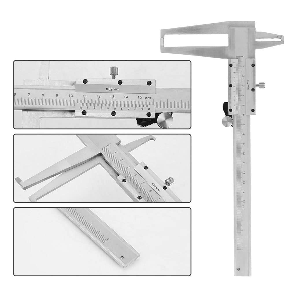 Maizoon Messschieber, 9–150 mm, doppelte Innenrille, Instrumenten-Lineal, Karbonstahl, Messwerkzeug